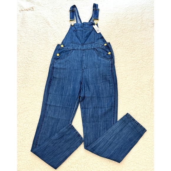 NWT Revolve I WeWoreWhat Basic Overalls Cotton/Linen Denim - Picture 3 of 6